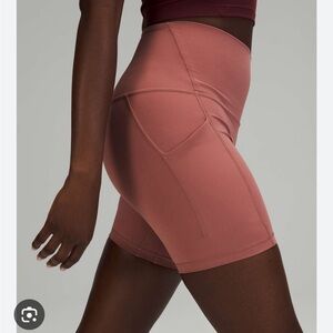 Lululemon Align High Rise Shorts with Pockets 14 spiced chai